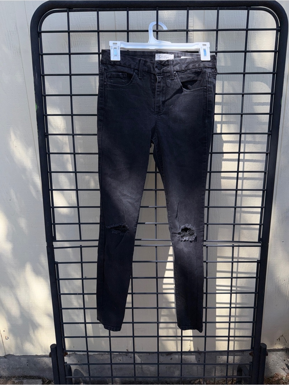 Jessica Simpson Black Ripped Skinny Jeans - Women's